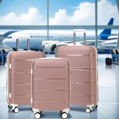 LEDAOU Luggage Sets 3 Piece Suitcase Set with 7 Set Packing Cubes Carry On Lugga... - Image 9