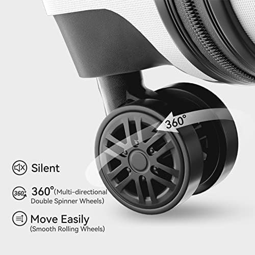 Luggage Sets 20/24/28 inch Lightweight Suitcase Sets with Double Spinner Wheels ... - Image 5