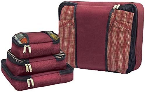 Travel Select Amsterdam Expandable Rolling Upright Luggage, Burgundy, 8-Piece Se... - Image 8