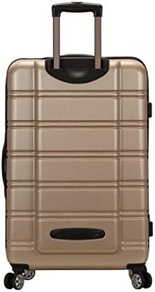 Rockland Melbourne Hardside Expandable Spinner Wheel Luggage, Champagne, 2 Piece... - Image 4