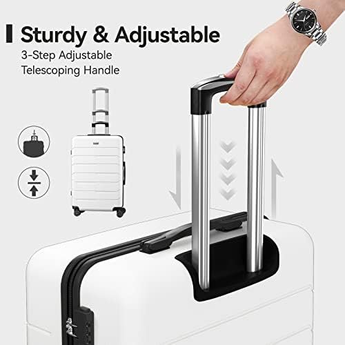 Luggage Sets 20/24/28 inch Lightweight Suitcase Sets with Double Spinner Wheels ... - Image 6