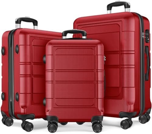 Luggage Sets with Spinner Wheels (20/24/28 Inch), PC+ABS Suitcase Sets - Image 2