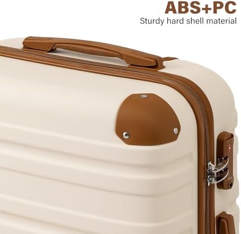 TAKUMI Luggage 3 Piece Set ABS Hardshell Suitcase Set with Double Spinner Wheels... - Image 6