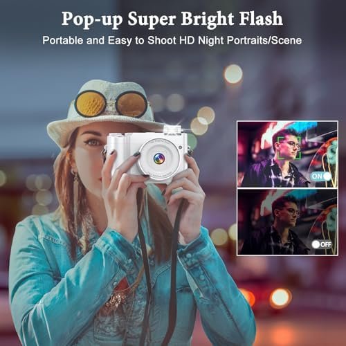 4K Digital Camera, 64MP Front and Rear Camera for Photography and Video Autofocu... - Image 7