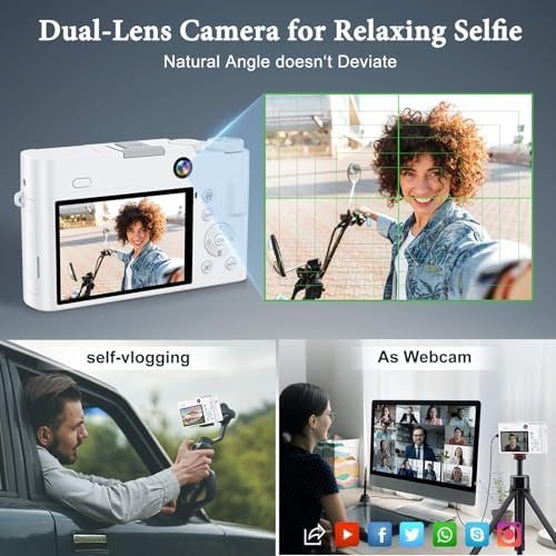 4K Digital Camera, 64MP Front and Rear Camera for Photography and Video Autofocu... - Image 4