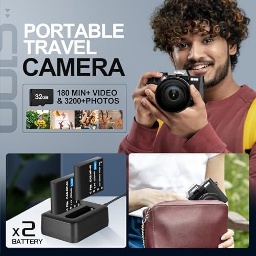 NBD 4K Digital Cameras for Photography - 48MP Travel Photography & YouTube Vlogg... - Image 7