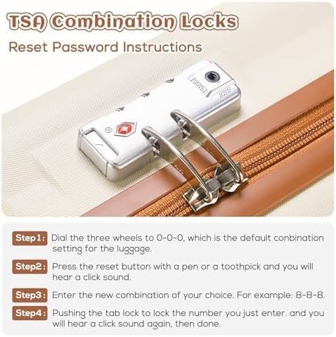 imiomo Luggage Sets 3 Piece,Expandable Hardside Suitcase Set with Spinner Wheels... - Image 5