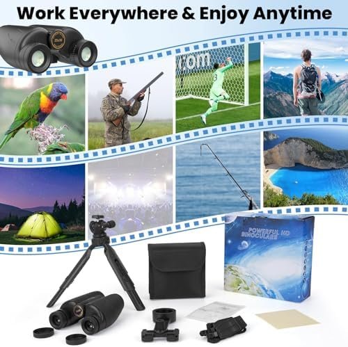 25X30 HD Binoculars for Adults with Universal Phone Adapter,Tripod and Tripod Ad... - Image 7