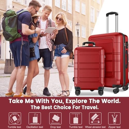 Luggage Sets with Spinner Wheels (20/24/28 Inch), PC+ABS Suitcase Sets - Image 8