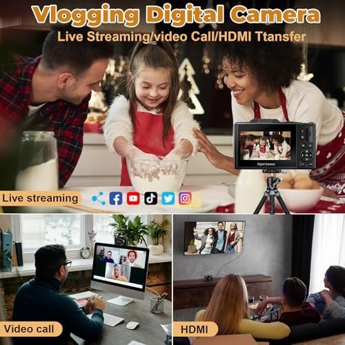 4K Digital Camera - Digital Cameras for Photography - 64MP Vlogging Camera for Y... - Image 9