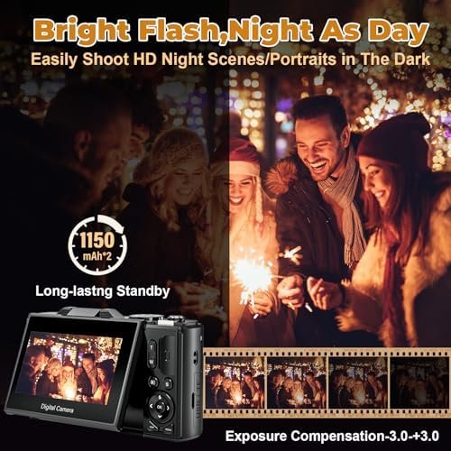 4K Digital Camera - Digital Cameras for Photography - 64MP Vlogging Camera for Y... - Image 5