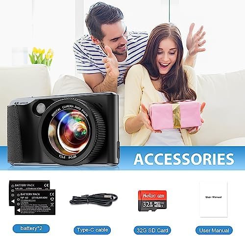 Digital Camera for Photography Autofocus 4K 48MP Vlogging Camera for YouTube wit... - Image 8