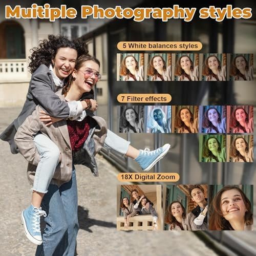 4K Digital Camera - Digital Cameras for Photography - 64MP Vlogging Camera for Y... - Image 8