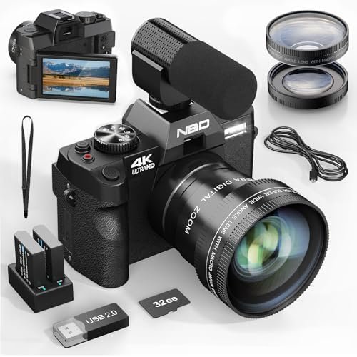 NBD 4K Digital Cameras for Photography - 48MP Travel Photography & YouTube Vlogg... - Image 2