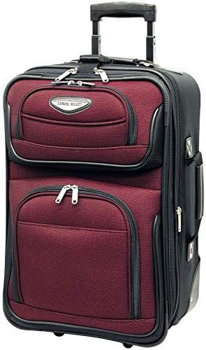 Travel Select Amsterdam Expandable Rolling Upright Luggage, Burgundy, 8-Piece Se... - Image 6
