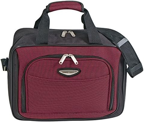 Travel Select Amsterdam Expandable Rolling Upright Luggage, Burgundy, 8-Piece Se... - Image 7