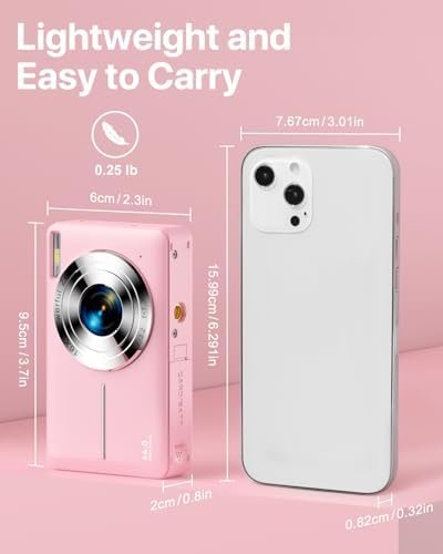 Digital Camera, FHD 1080P Kids Camera with 32GB SD Card 16X Digital Zoom Portabl... - Image 6