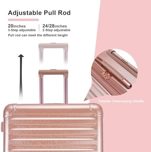 Lightweight Luggage Sets 3 Piece,Tsa Lock Luggage Sets with Spinner Wheels 20in/... - Image 6