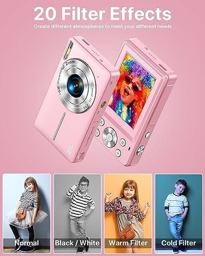 Digital Camera, FHD 1080P Kids Camera with 32GB SD Card 16X Digital Zoom Portabl... - Image 5