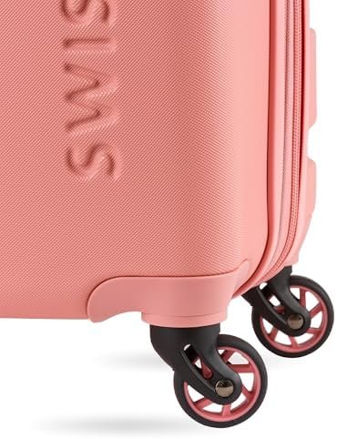 SwissGear 7366 Hardside Expandable Luggage with Spinner Wheels, Coral Almond, 3-... - Image 10