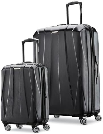 Samsonite Centric 2 Hardside Expandable Luggage with Spinners, Black, 2-Piece Se... - Image 2