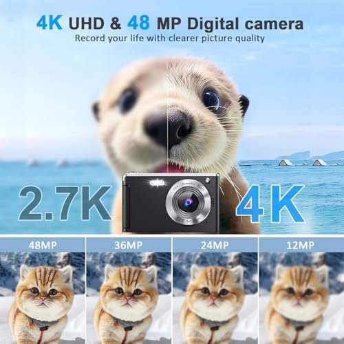 4K Digital Camera,Autofocus 50MP UHD Vlogging Camera for YouTube,Compact Camera ... - Image 3