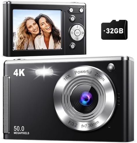 4K Digital Camera,Autofocus 50MP UHD Vlogging Camera for YouTube,Compact Camera ... - Image 2